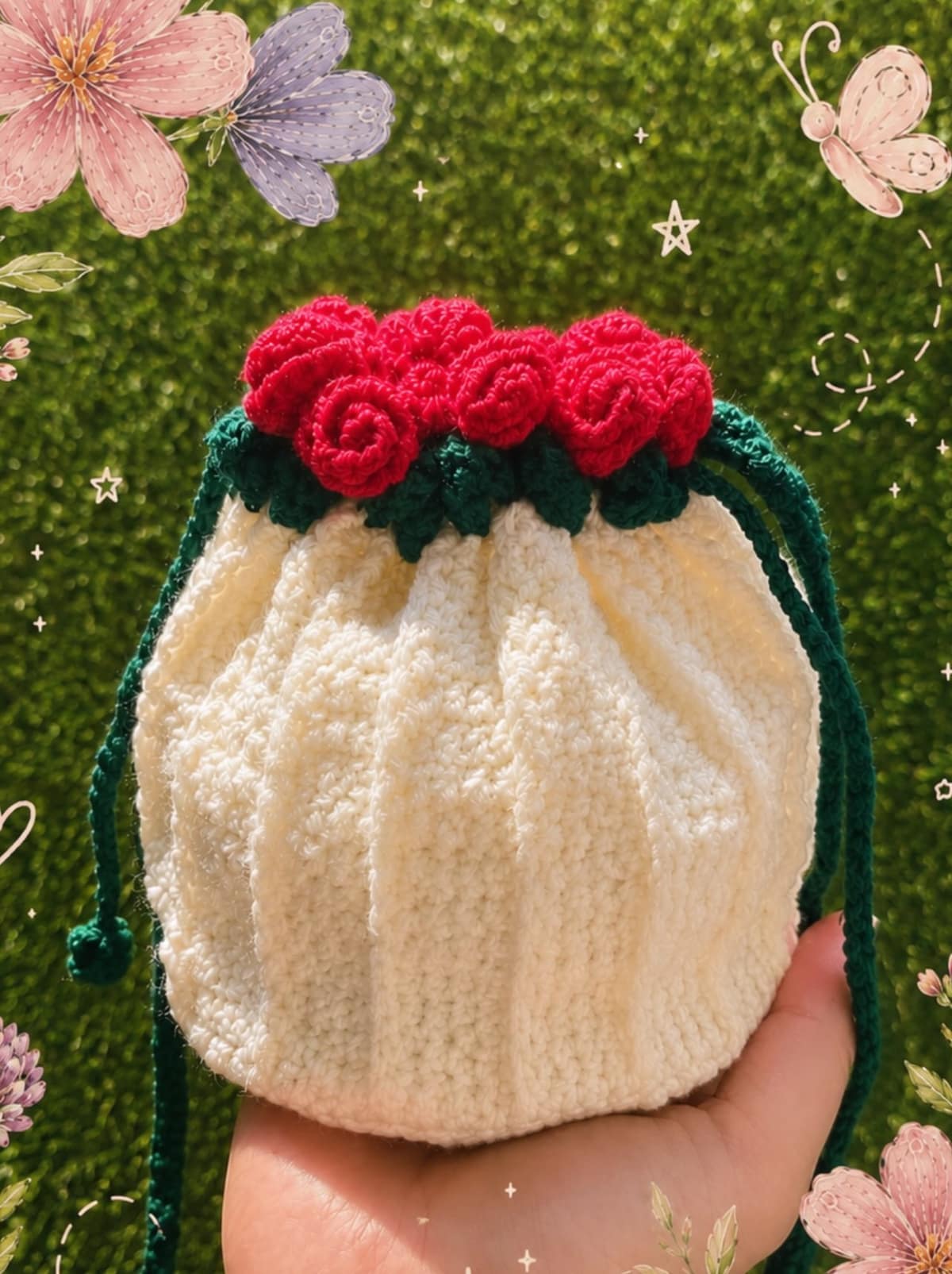 Rose Bouquet Handbag